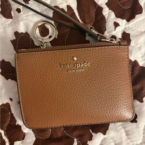 Kate Spade Tan Leather Wristlet